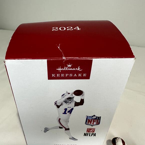 2024 NFL STEFON DIGGS, Buffalo Bills Hallmark Keepsake Christmas Ornament (A) - Picture 12 of 14